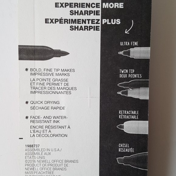 3 pcs New Sharpie Permanent Markers - Picture 4 of 4